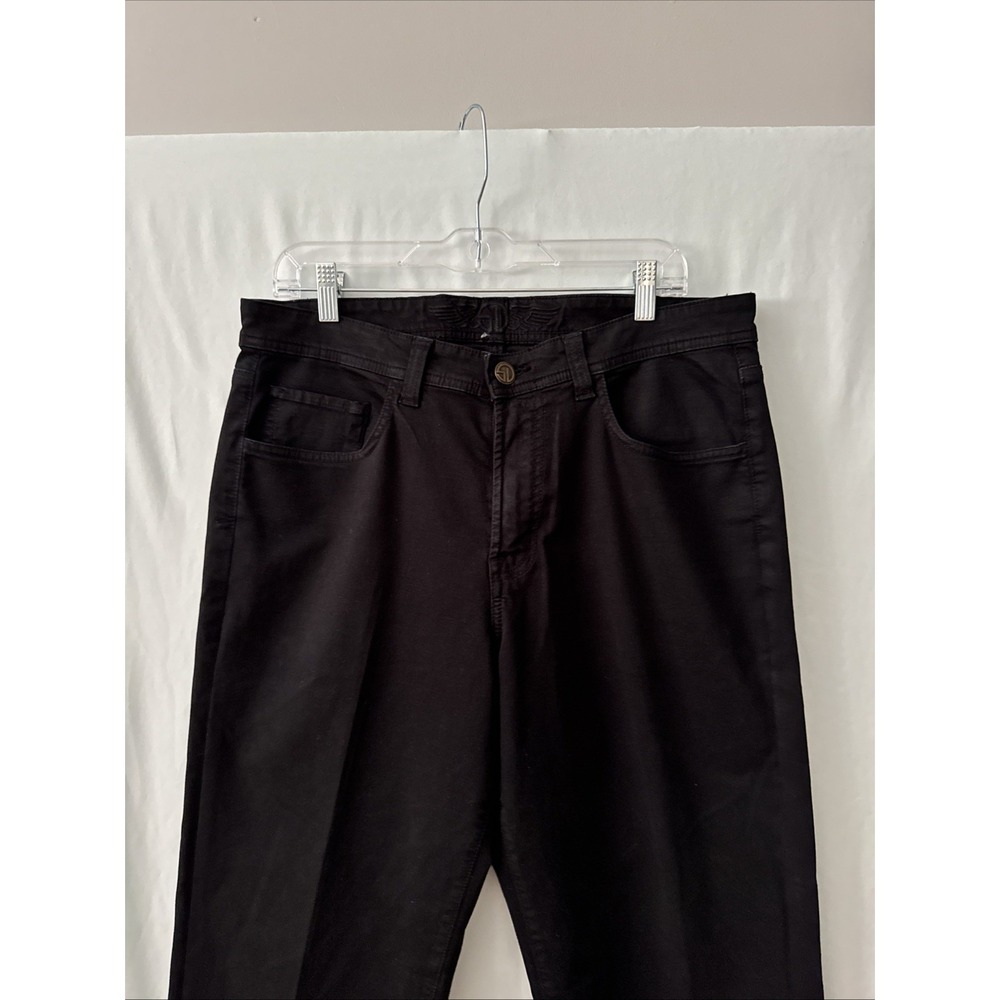 Straight Down Pants Mens 34-28 Black Golf Chino Straight Leg Stretch Casual READ
